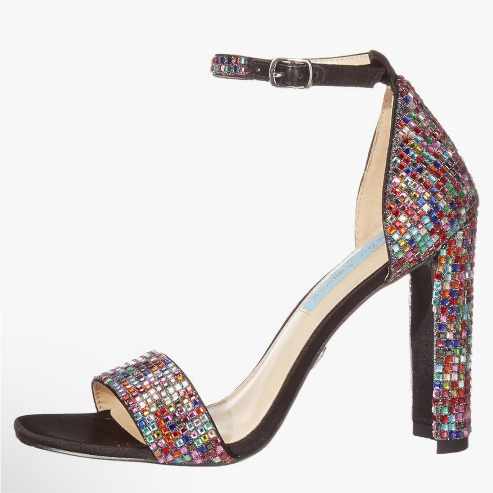 Colorful Beaded Women's Heels